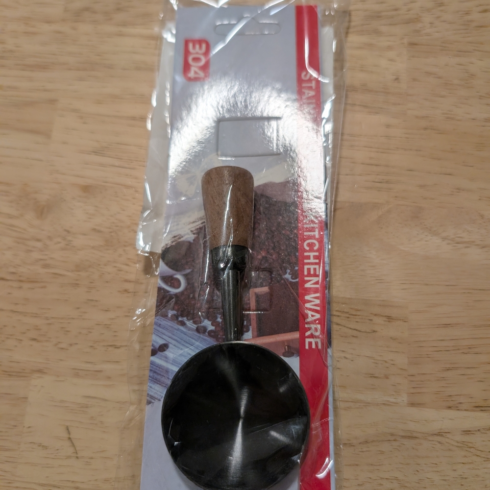 Stainless Steel Coffee Scoop with Wooden Handle